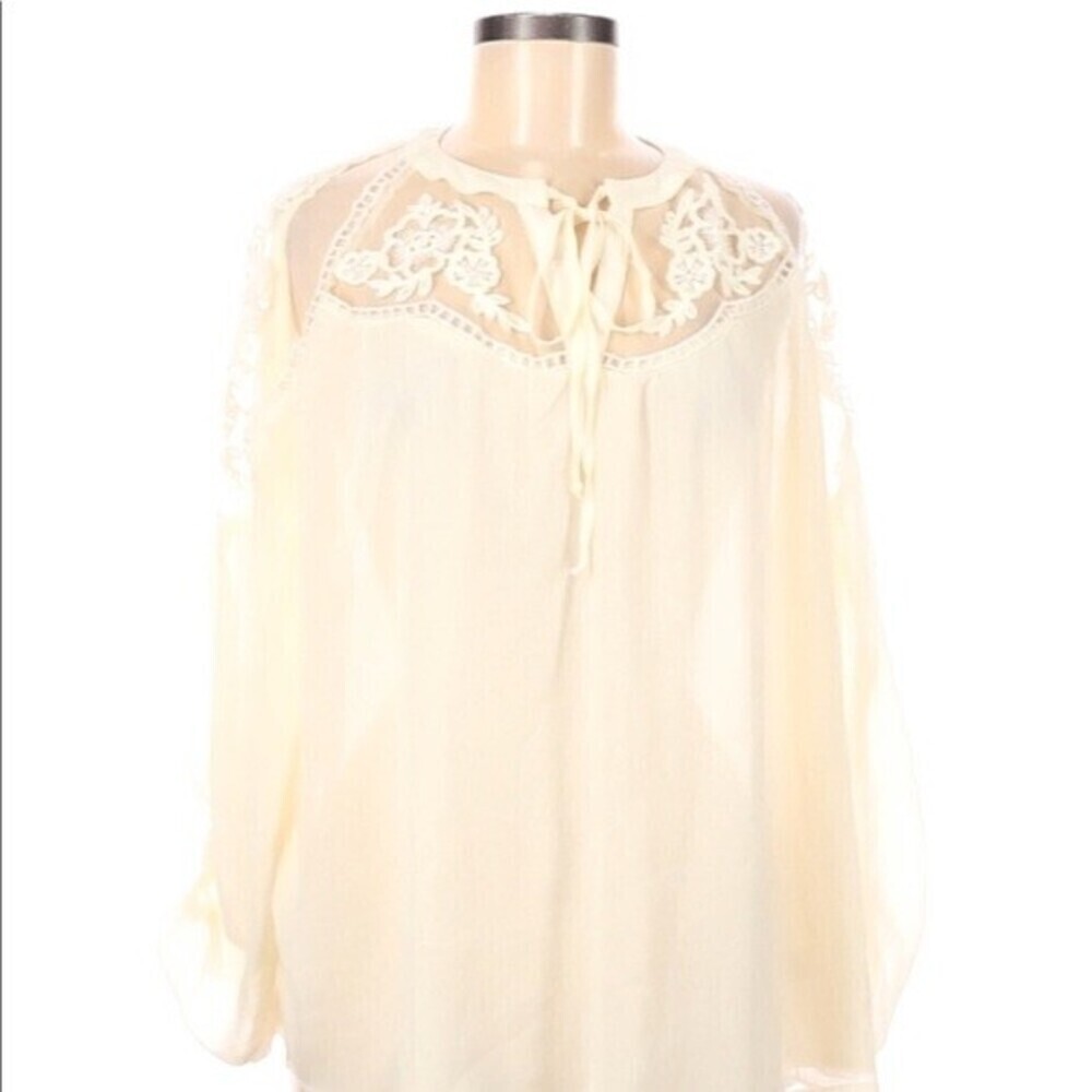 HAYDEN ivory boho top new with tags